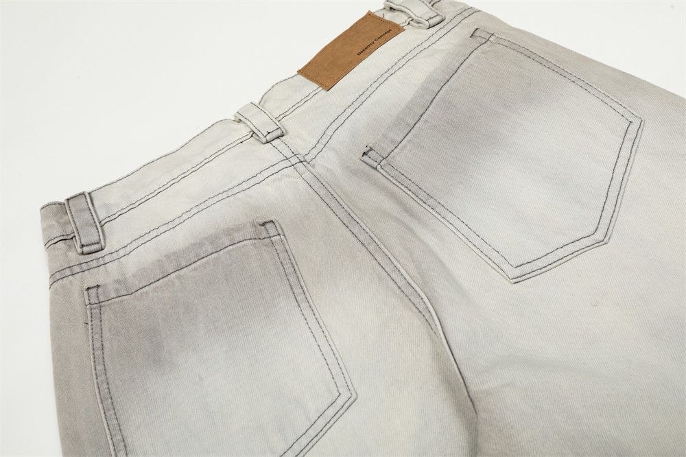 Vintage Punk distressed loose men's casual straight dirty jeans Size US 32 / EU 48 - 4 Thumbnail