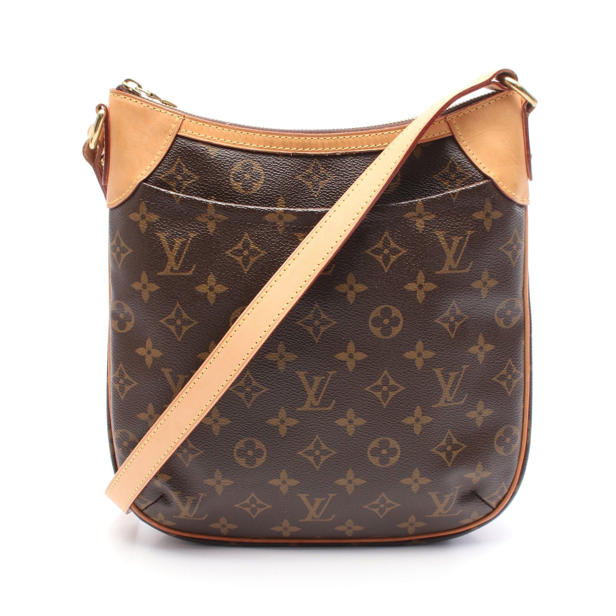 Louis Vuitton Louis Vuitton Odeon Pm Monogram Shoulder Bag Leather Brown Size ONE SIZE - 1 Thumbnail