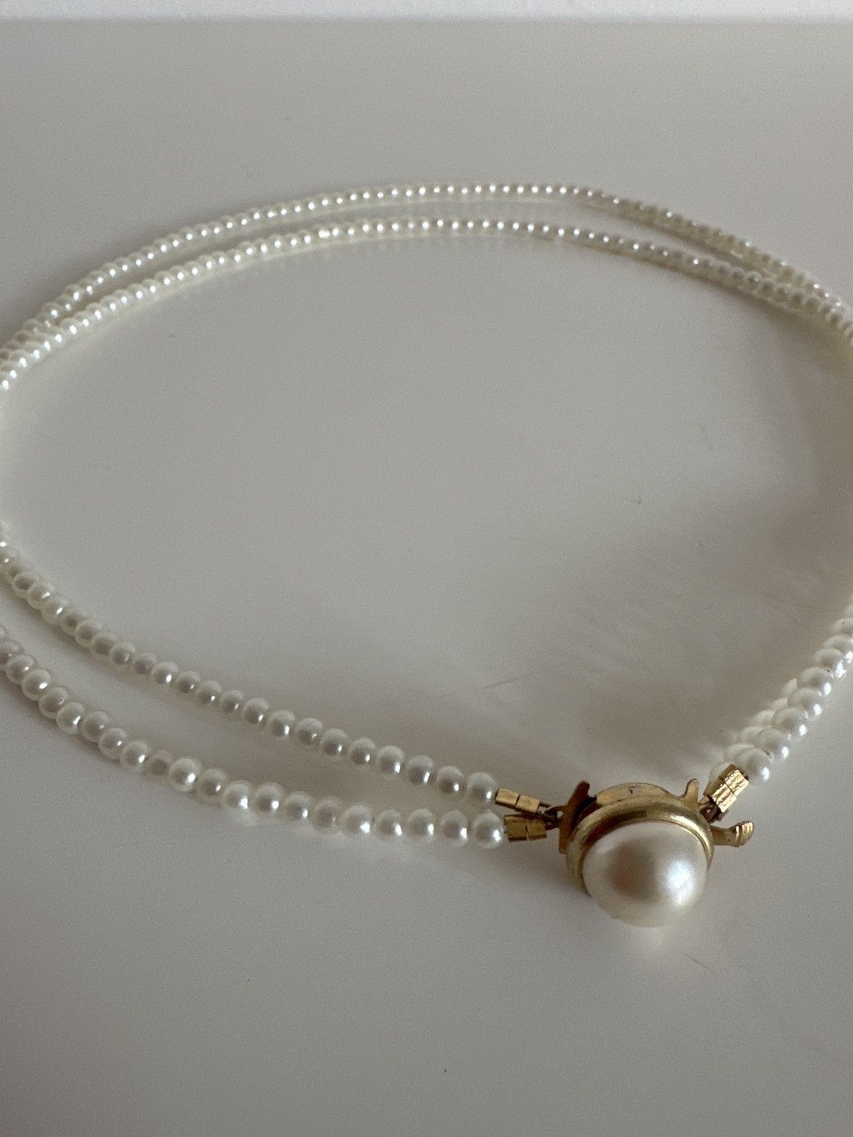 Vintage Pearl necklace accessory in gold detail Size ONE SIZE - 3 Thumbnail