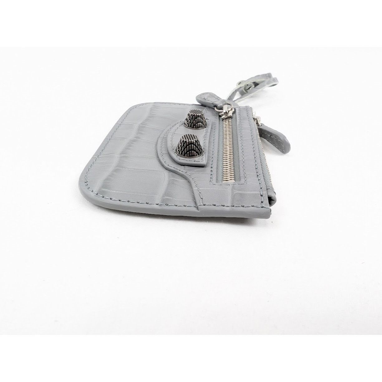 Balenciaga o1rshd1 Size: OS / Extra Supple Calf Wallet in Grey Size ONE SIZE - 9 Thumbnail