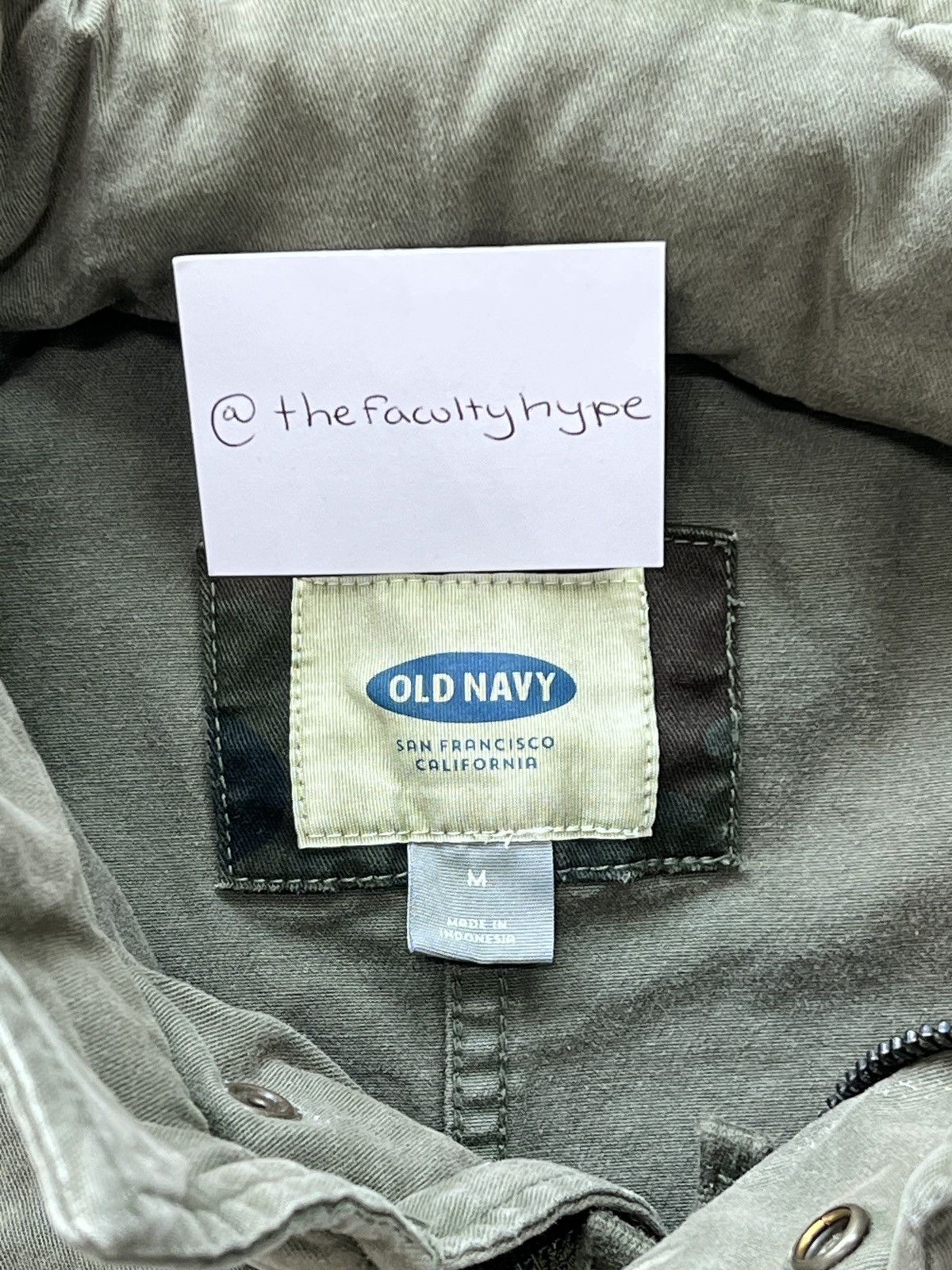 Old Navy × Vintage Vintage Y2K Old Navy Army Multi Full Zip Jacket Medium Size US M / EU 48-50 / 2 - 3 Thumbnail