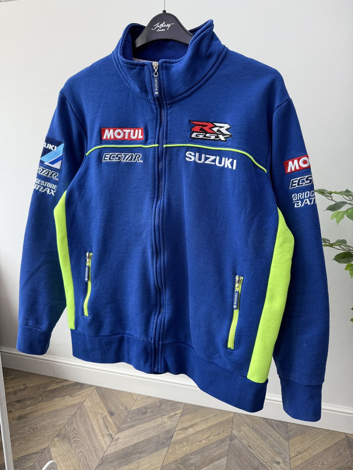 Other Vintage Suzuki MotoGP Team Jacket Mens Blue Full Zip Racing Size US XL / EU 56 / 4 - 3 Thumbnail