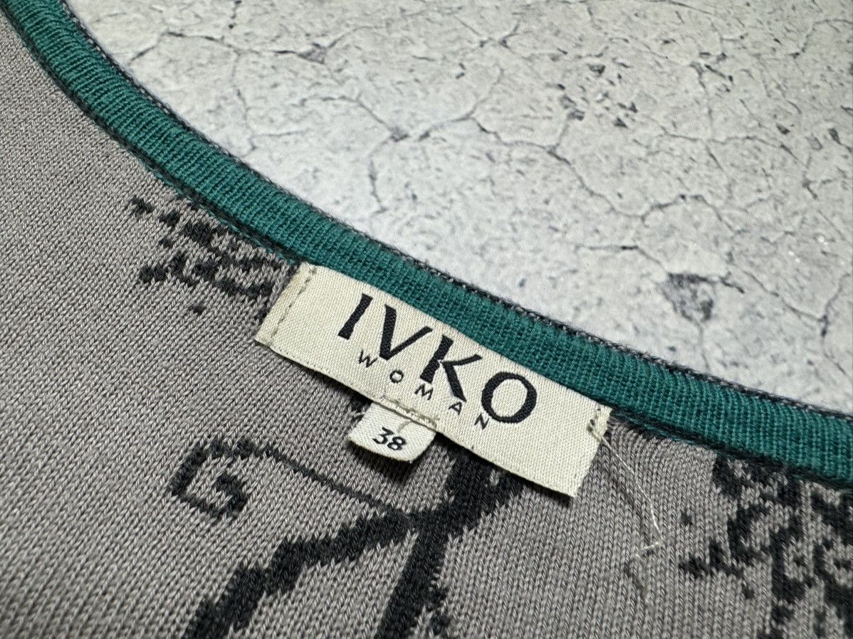 Vintage Ivko Women’s Floral Dress Wool Long Sleeve Size 38 Size XS / US 0-2 / IT 36-38 - 6 Thumbnail