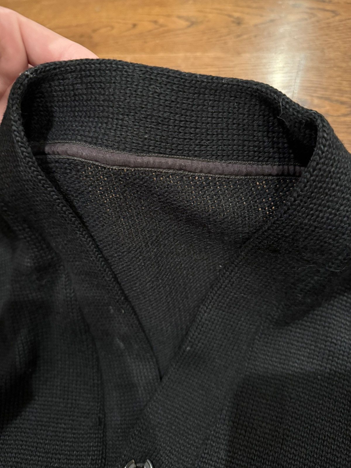 Vintage Vintage 50s 60s Black Varsity Style Cardigan Letterman F Size US L / EU 52-54 / 3 - 6 Thumbnail