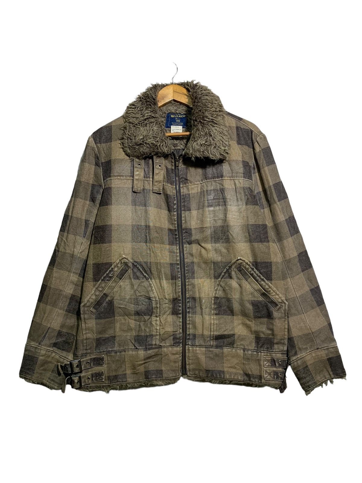 Woolrich Woolen Mills 🔥VTG WOOLRICH SHERPA JACKETS TARTAN BROWN Size US XL / EU 56 / 4 - 1 Thumbnail