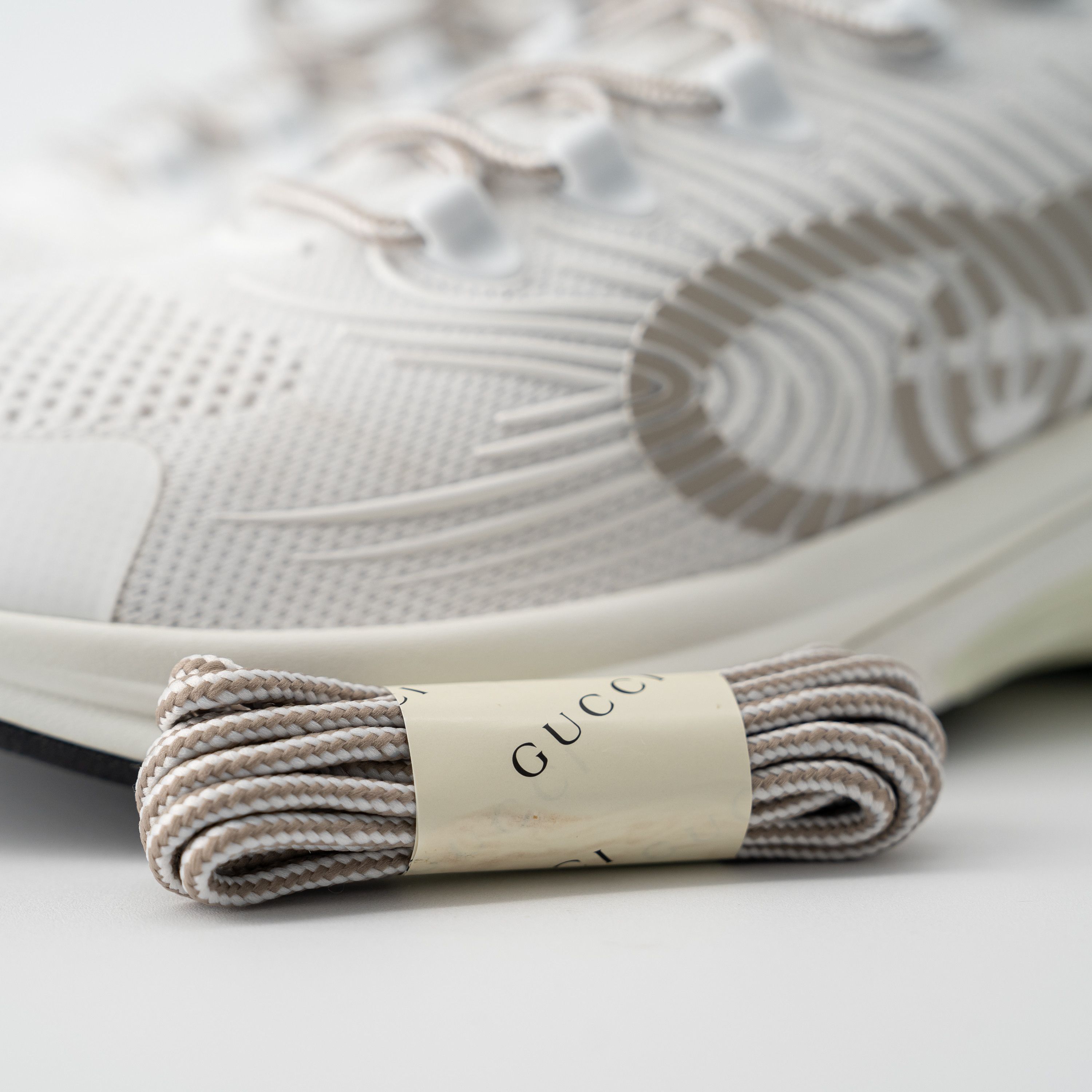 Gucci 12.5G - Gucci Run Sneaker White Black GG logo Size US 13 / EU 46 - 8 Thumbnail
