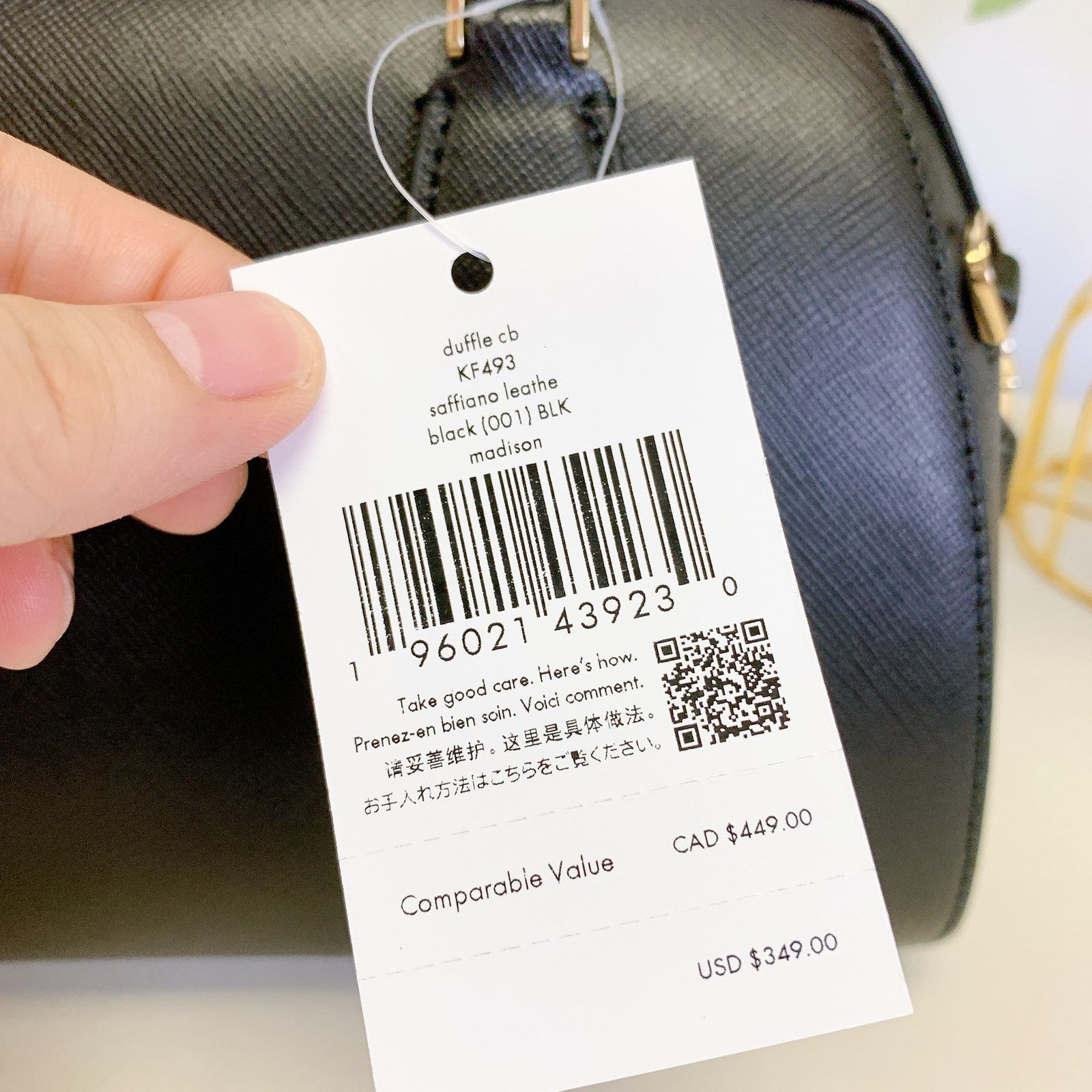 Kate Spade Kate Spade KF493 Madison Saffiano Leather Duffle Crossbody Size ONE SIZE - 8 Thumbnail