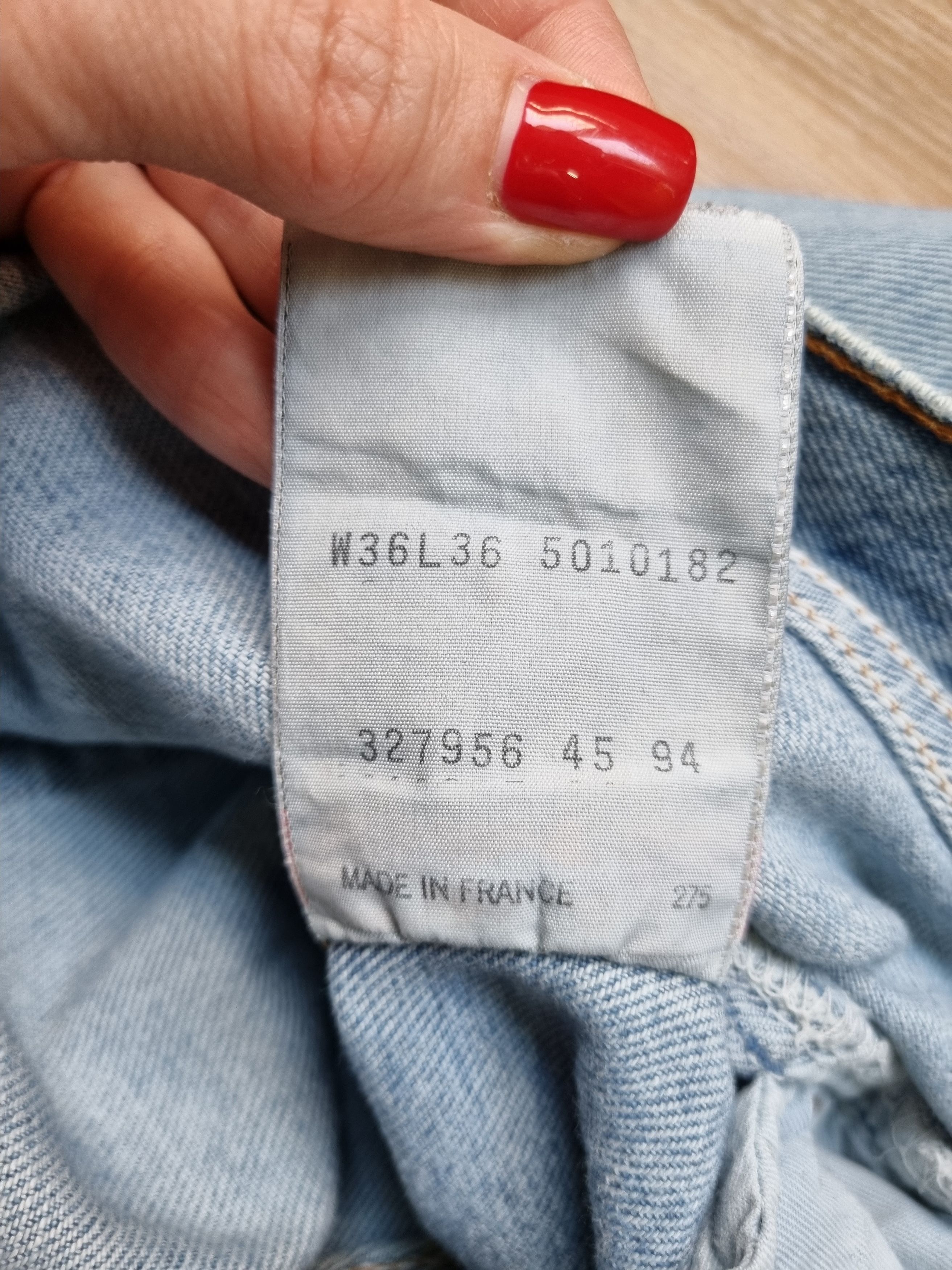 Levi's × Levi's Vintage Clothing × Vintage 1994 Vintage LEVIS 501 Dirty Distressed Jeans made in France Size US 33 - 22 Thumbnail