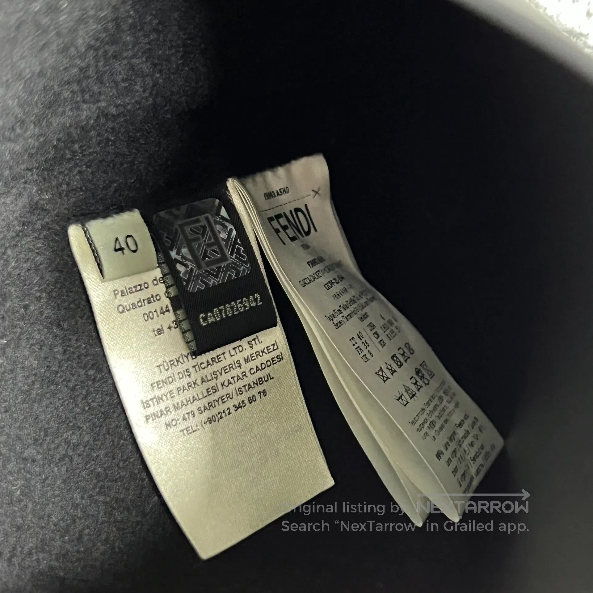 Fendi FENDI size 40 Cap-equipped little monster eyes; zipper ja Size US L / EU 52-54 / 3 - 7 Thumbnail