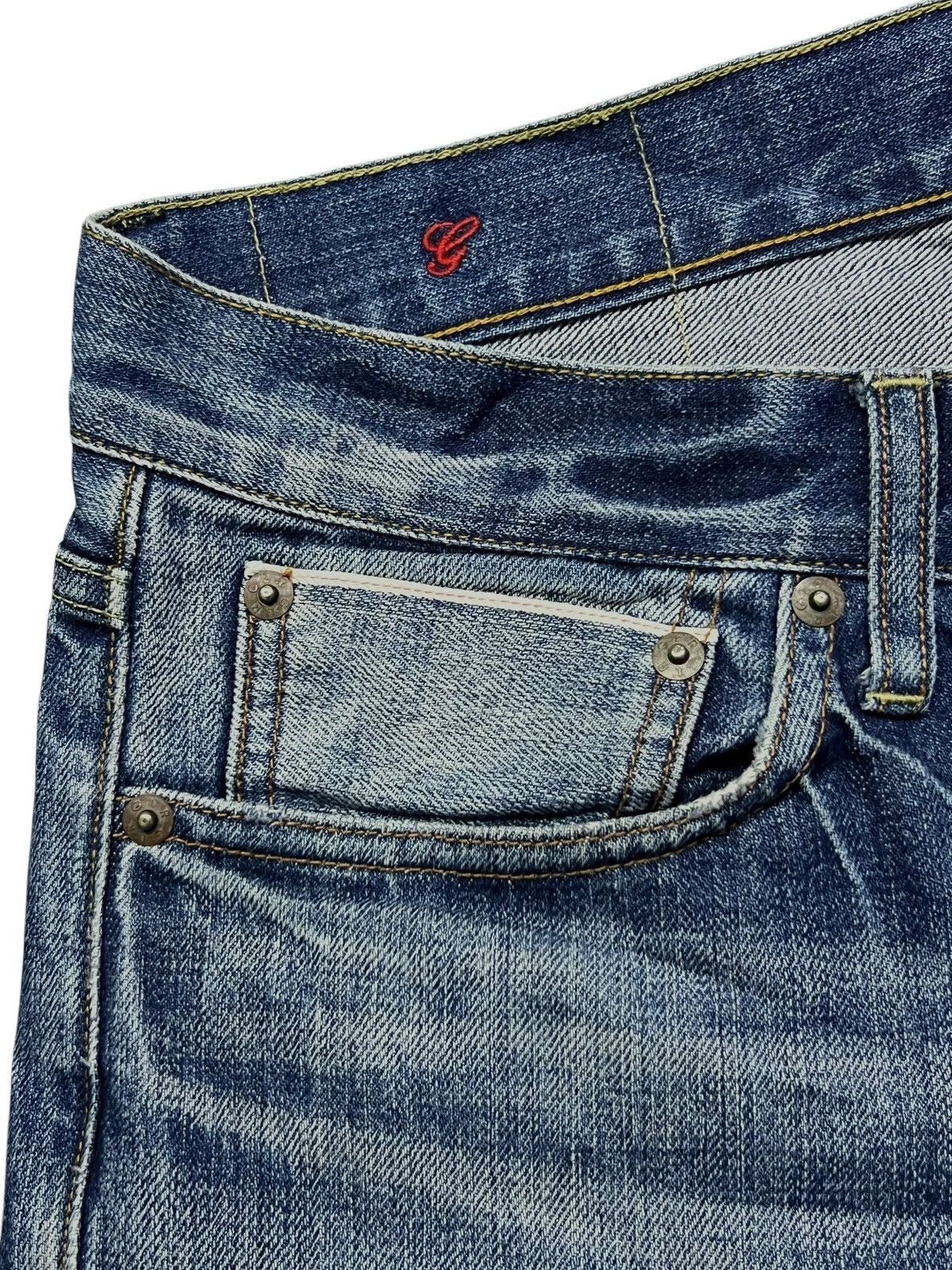 United Arrows Vintage Green Label United Arrow Selvedge Denim, Faded Wash Size US 33 - 9 Thumbnail