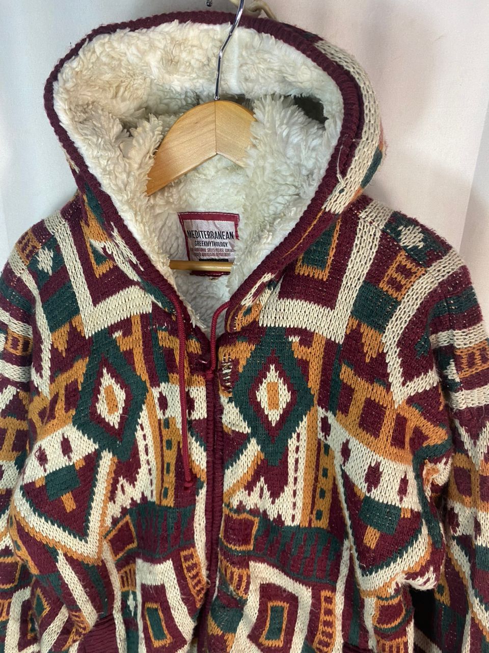 Vintage Vintage Mediterranean greekmythology fullprint native hoodie Size US L / EU 52-54 / 3 - 4 Thumbnail
