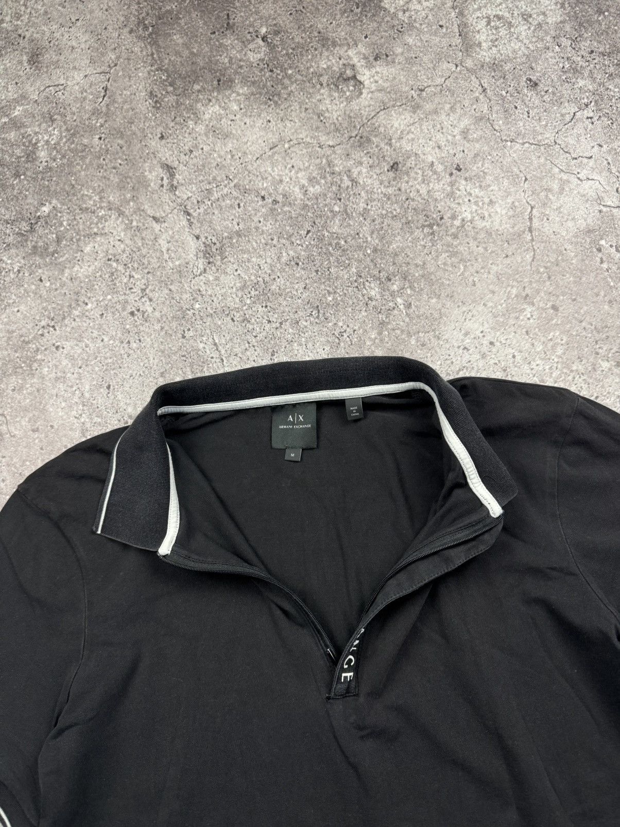 Armani Exchange Vintage Armani Exchange Y2K Half Zip Polo Faded Japanesse Size US M / EU 48-50 / 2 - 5 Thumbnail