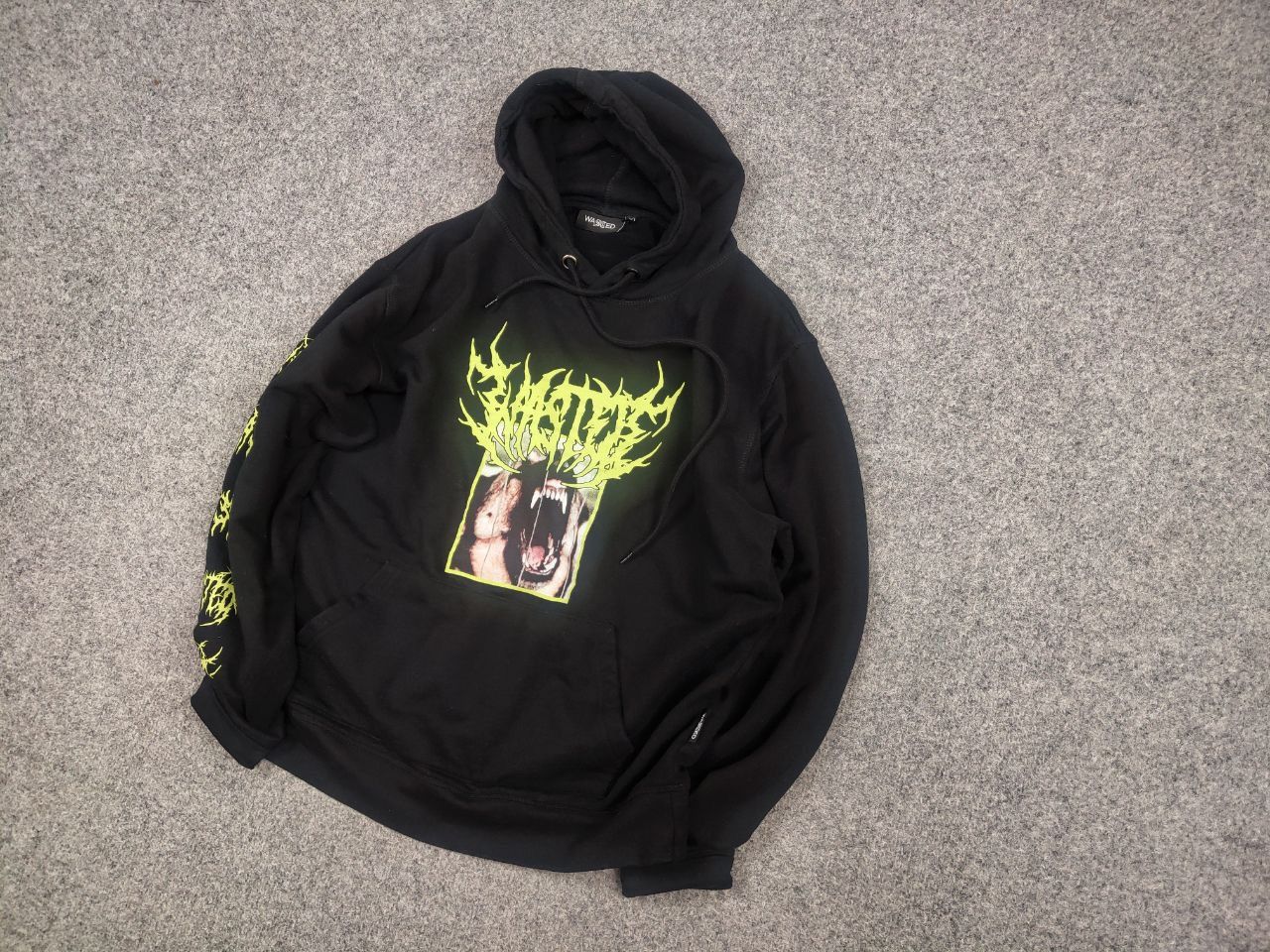 Wasted Paris Wasted Fearless Dog Logo Black Oversized Hoodie Y2K Style Size US S / EU 44-46 / 1 - 5 Thumbnail
