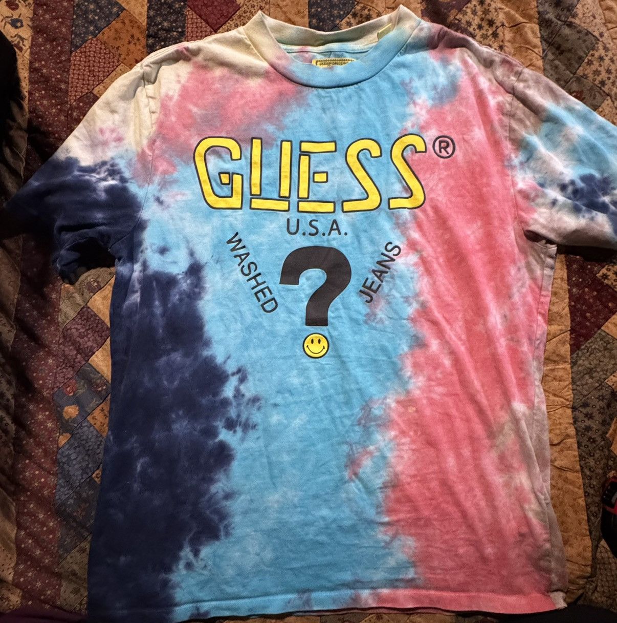 Guess × Market Guess x Chinatown Market Tie Dye Shirt Size S Size US S / EU 44-46 / 1 - 1 Thumbnail
