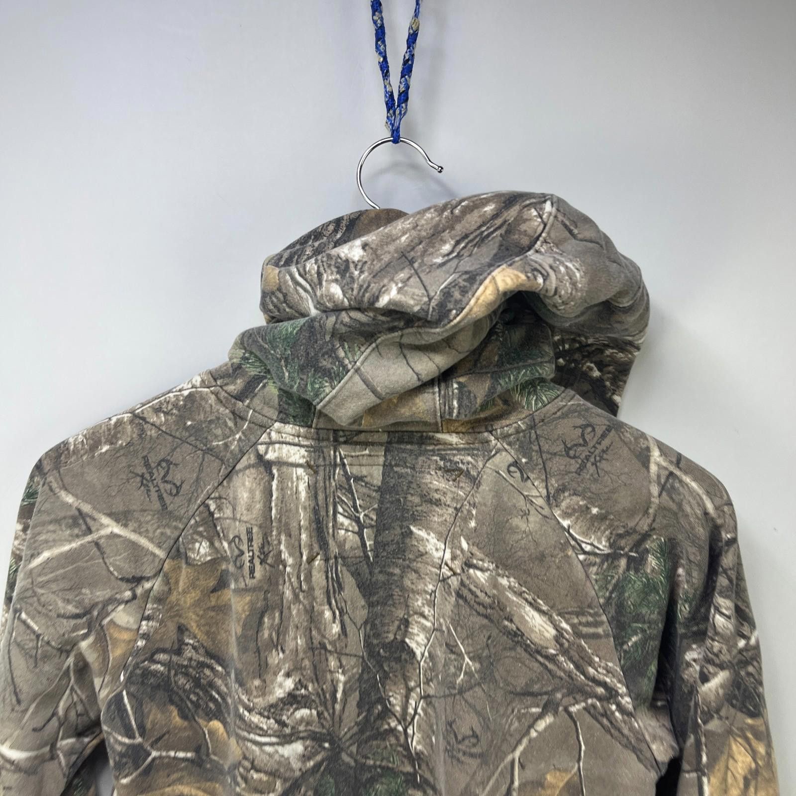 Cabelas Vintage Cabela's Real Tree Camo Hoodie Youth XL Size US XL / EU 56 / 4 - 8 Thumbnail