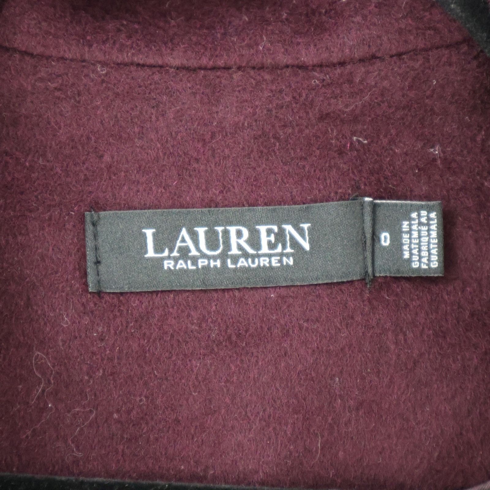 Lauren Ralph Lauren Lauren Ralph Lauren Wool Blend Pea Coat Womens 0 Purple Wool Size XS / US 0-2 / IT 36-38 - 2 Thumbnail