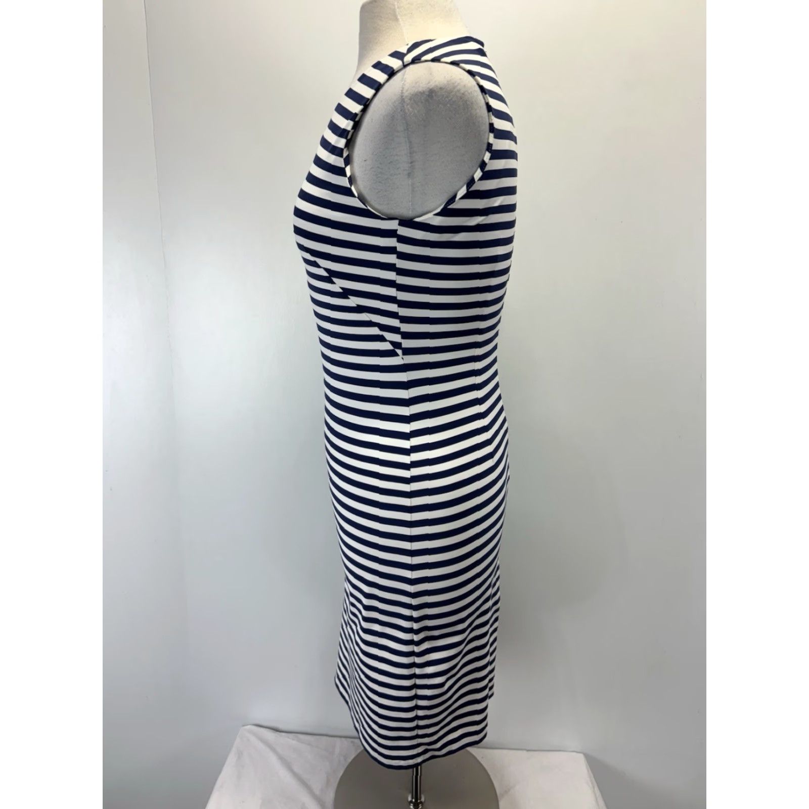 J.McLaughlin J McLaughlin Sleeveless Dress Women XS Catalina Cloth Blue White Casual Office Spring Summer Size XS / US 0-2 / IT 36-38 - 2 Thumbnail