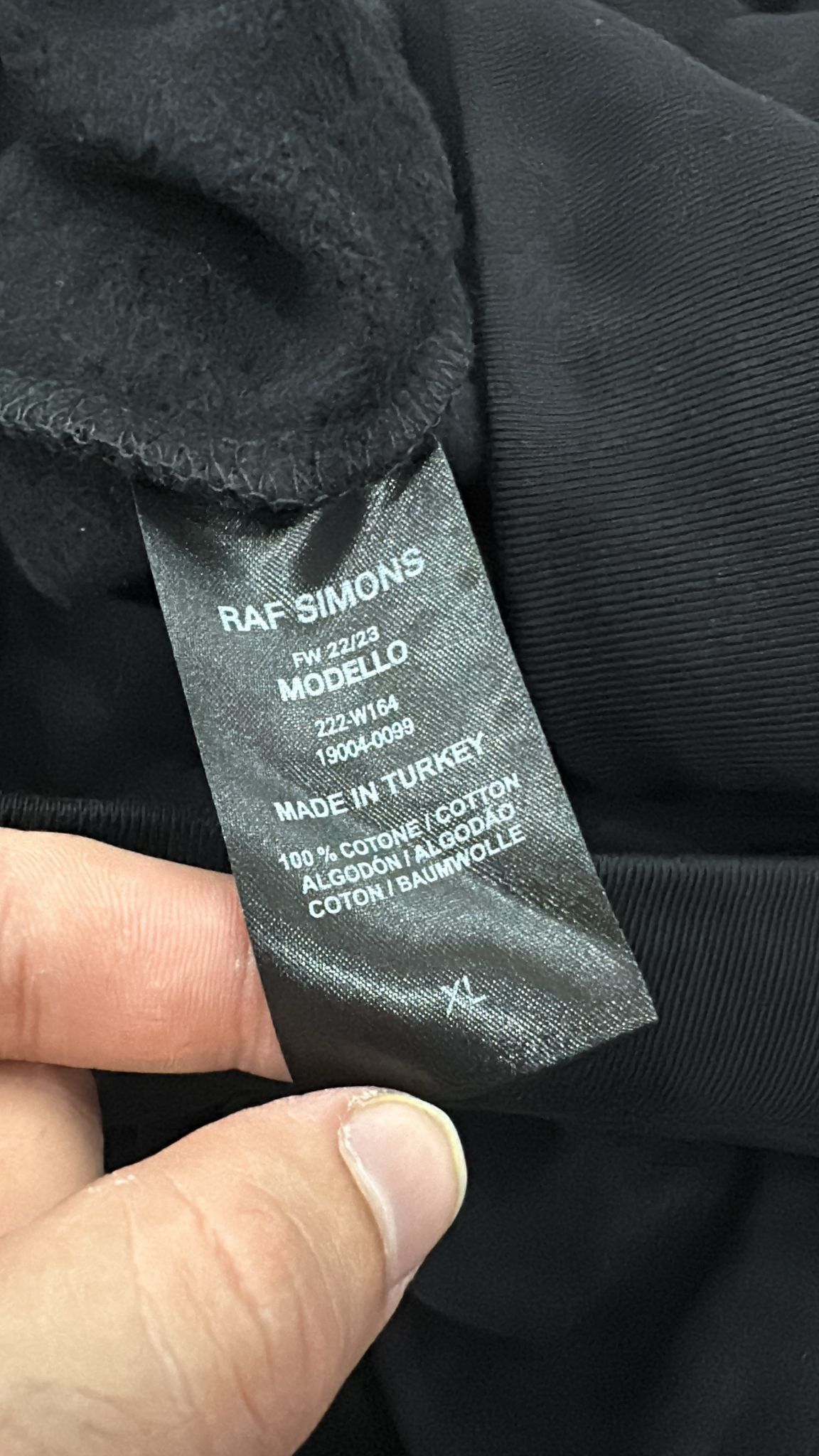 Raf Simons CC000021 Knot Hoodie in Black Size US XL / EU 56 / 4 - 9 Thumbnail