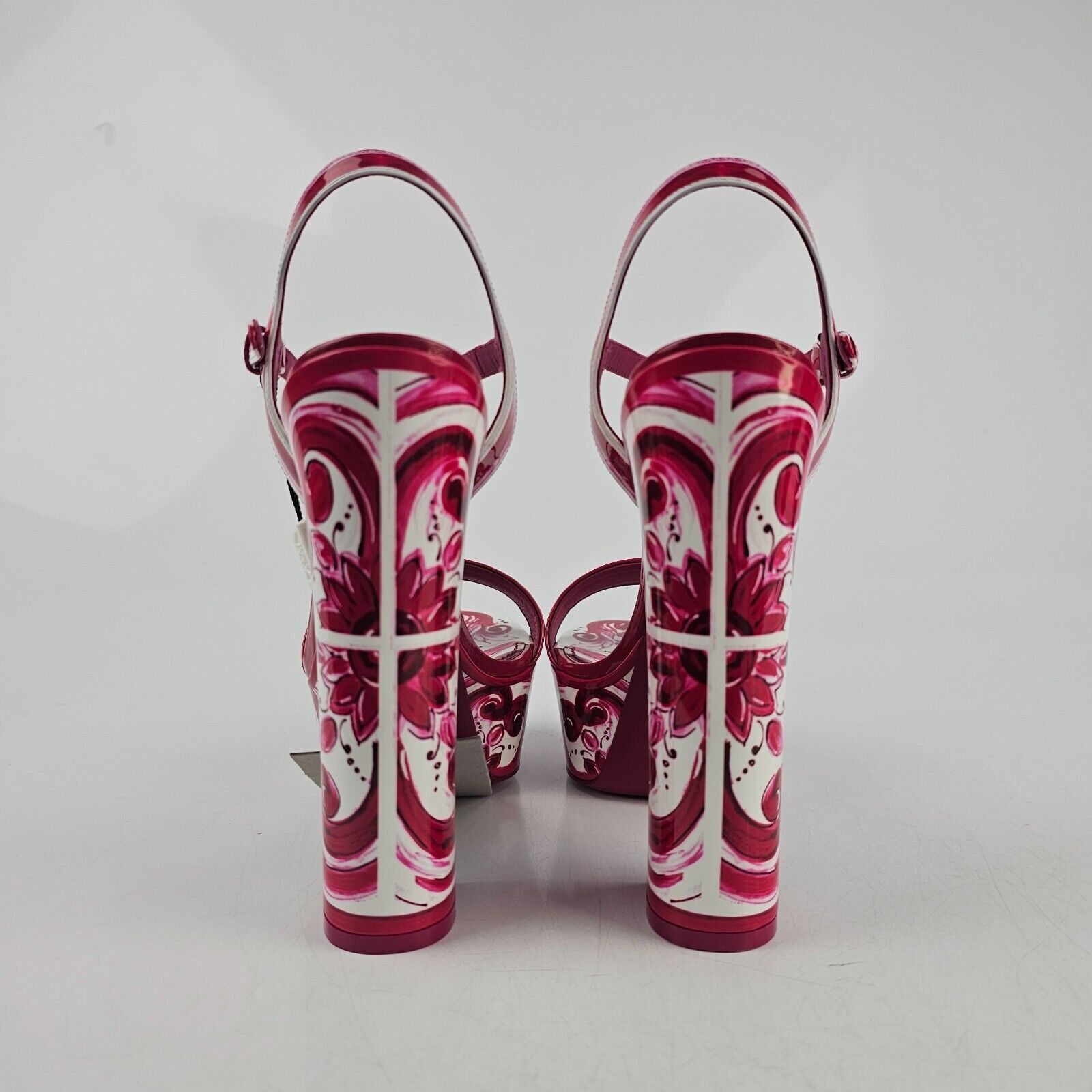 Dolce&Gabbana Keira Maiolica 105m Heeled Sandals New