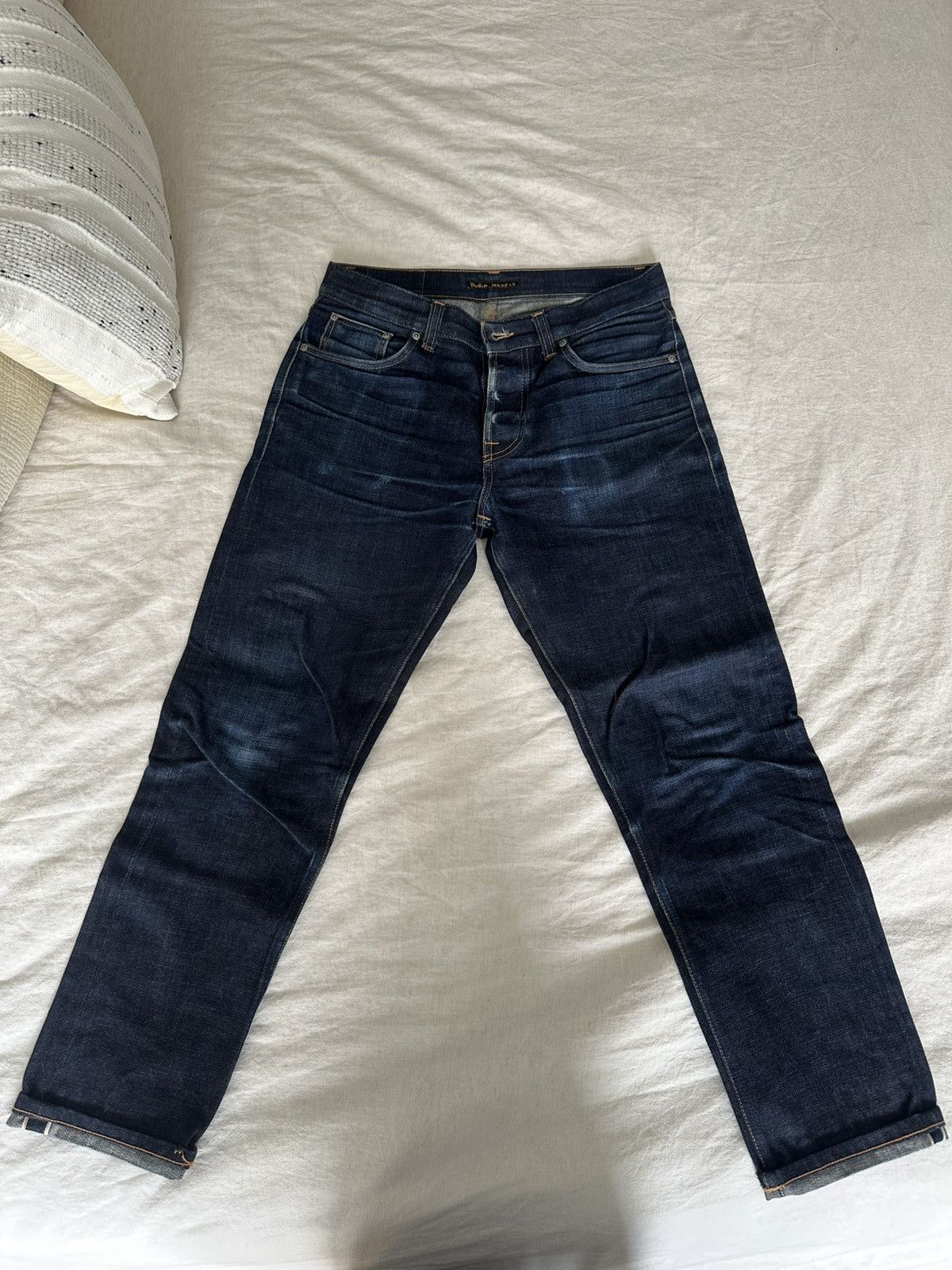 Nudie Jeans Nudie Jeans Steady Eddie II Dry Ace Selvage 31 x 30 Size US 31 - 2 Thumbnail