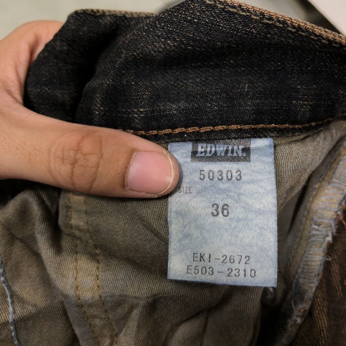 Japanese Brand 🔥90’s Vintage Distressed Denim Jeans Edwin 503 Regular Punk Size US 37 - 16 Thumbnail