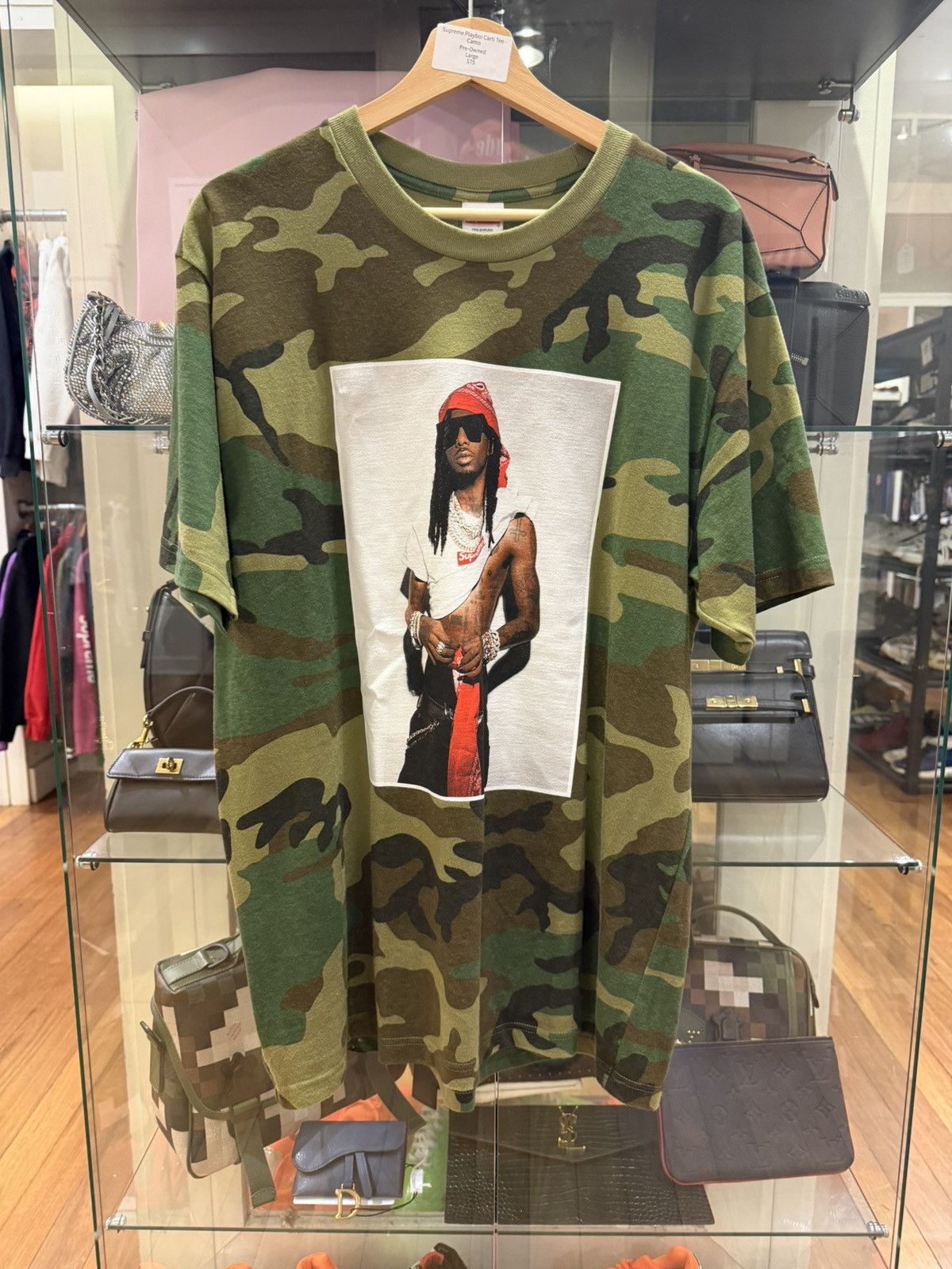 Supreme Supreme Playboi Carti Tee Woodland Camo | Grailed