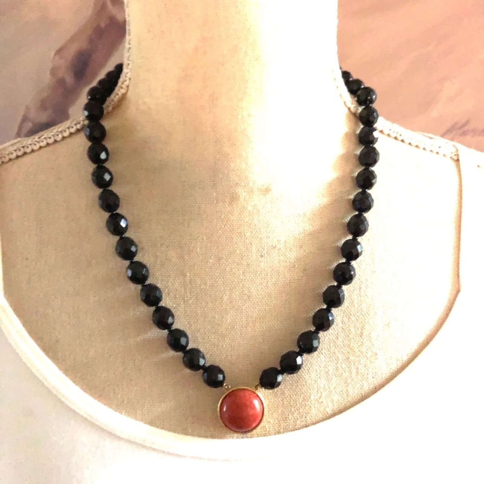Vintage Vintage faceted glass bead versatile fringe necklace Size ONE SIZE - 7 Thumbnail