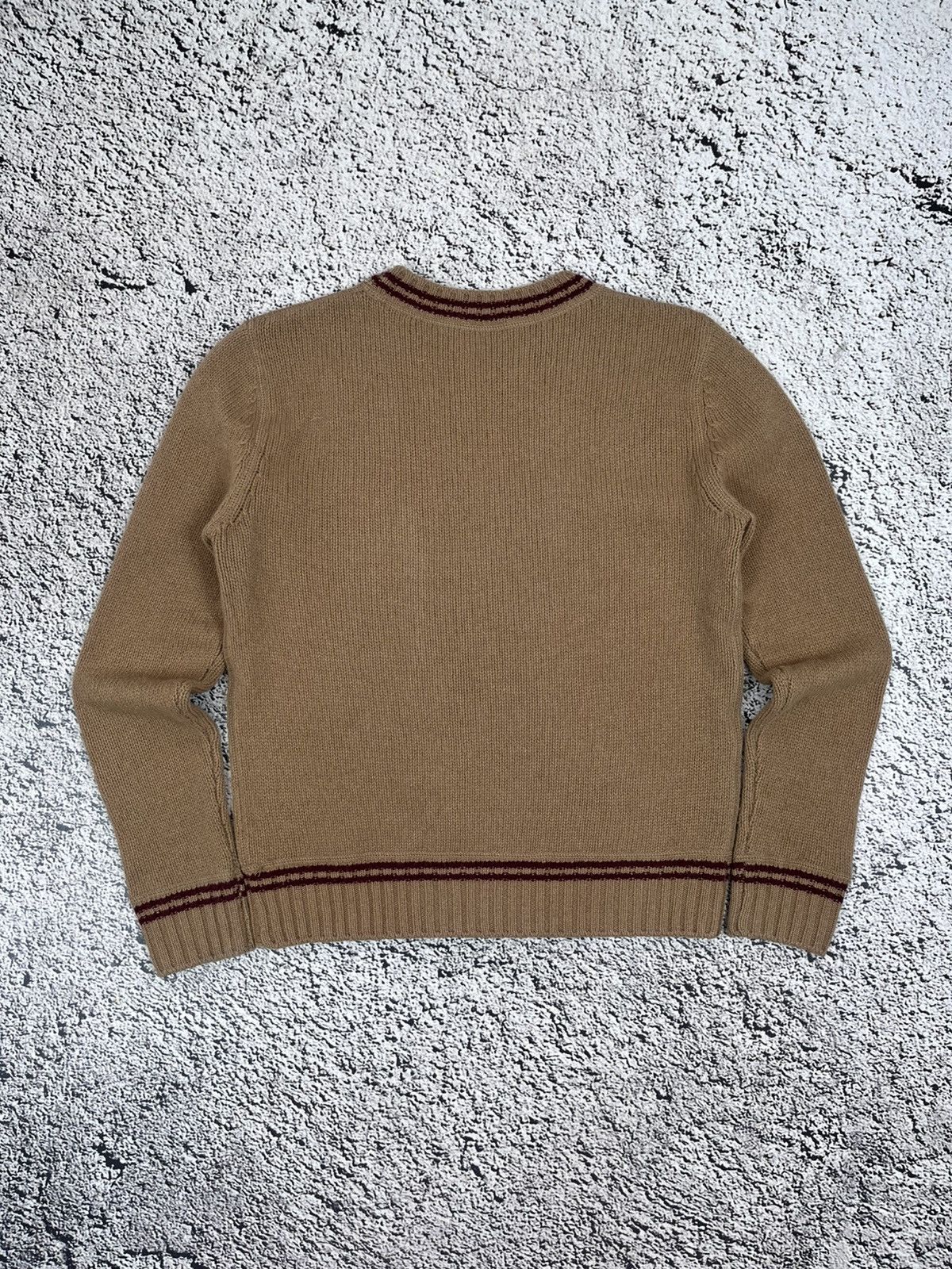 Prada Prada Milano Cashmere Wool Knit Sweater Brown Logo Size XS / US 0-2 / IT 36-38 - 8 Thumbnail