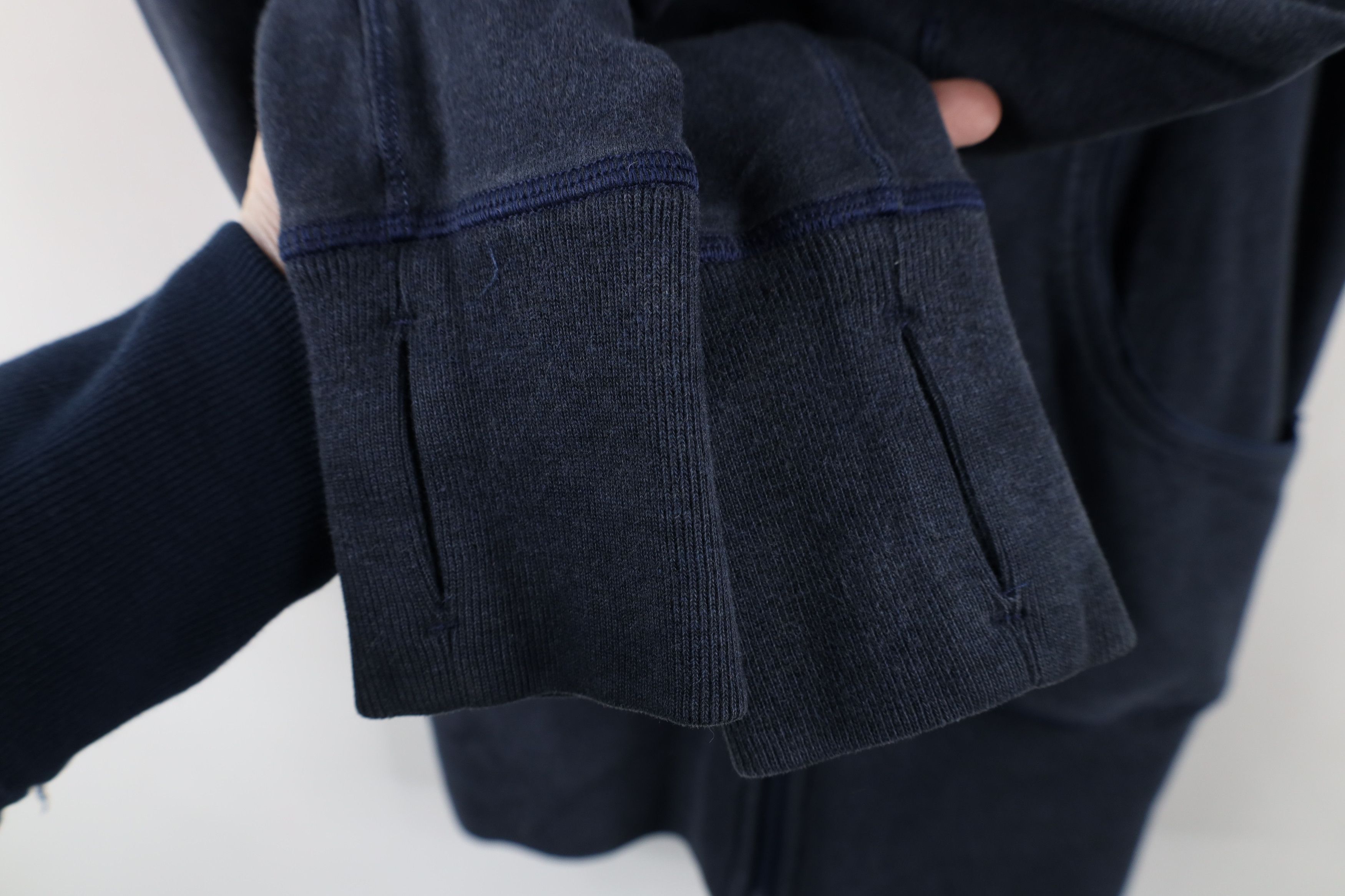 Lululemon × Vintage Lululemon Faded Full Zip Scuba Hoodie Sweatshirt Dark Blue Size M / US 6-8 / IT 42-44 - 5 Thumbnail