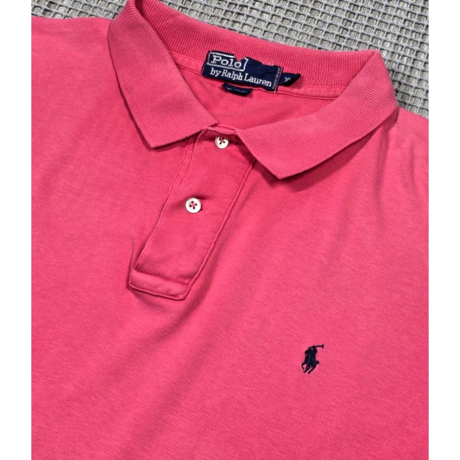 Polo Ralph Lauren Polo Ralph Lauren Polo Shirt XL Pink Mens Short Sleeve 90s Polo Shirt Polo Ralph Lauren Shirt Pink XL Mens Size US XL / EU 56 / 4 - 4 Thumbnail