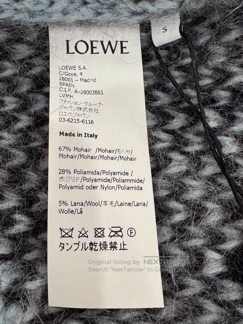 Loewe Loewe Light blue mohair rooster logo long-sleeve sweater Size S / US 4 / IT 40 - 6 Thumbnail