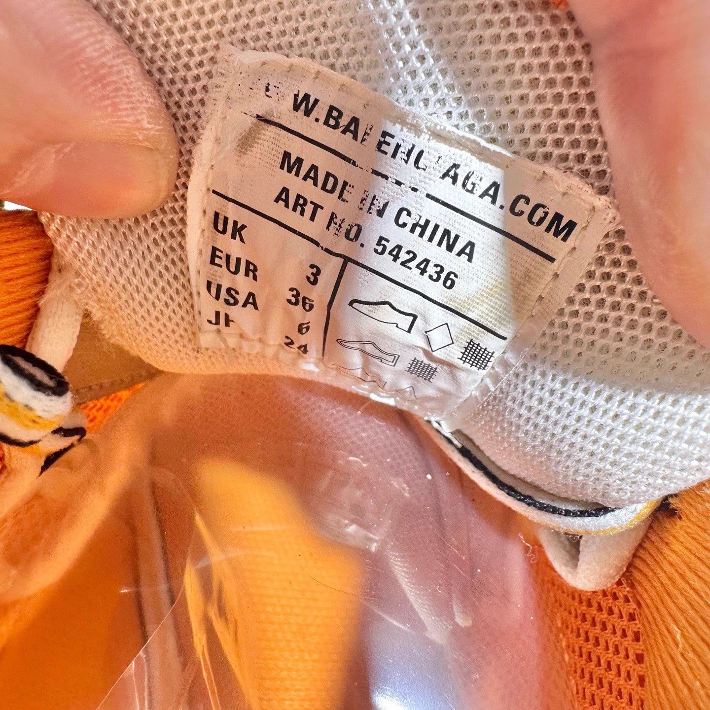 Balenciaga Balenciaga Track white orange 36 like new Size US 5 / IT 35 - 6 Thumbnail
