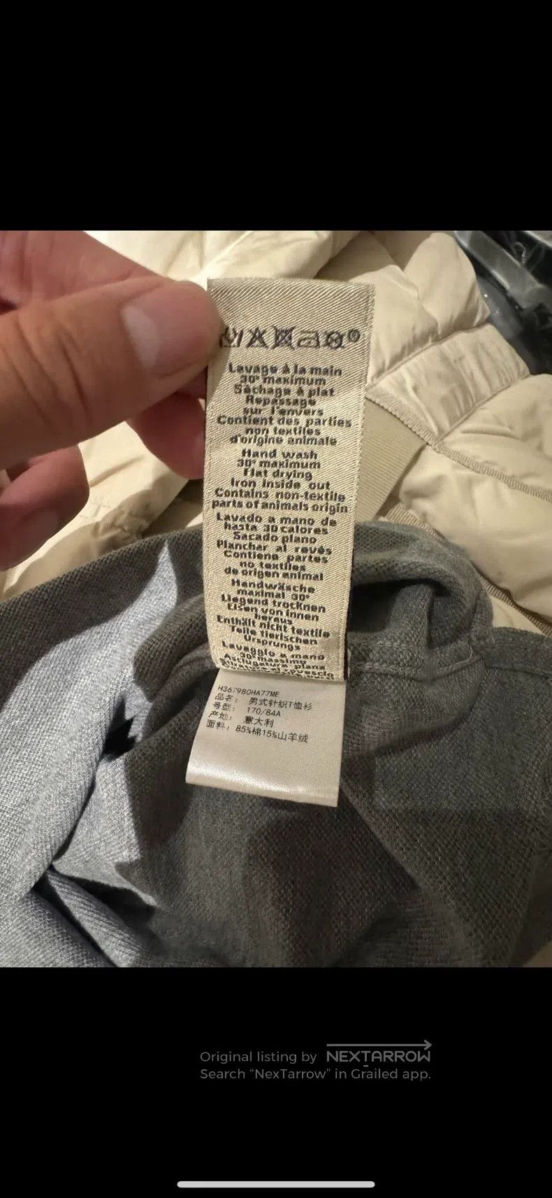 Hermes Hermes Unisex Premium Short Sleeve, 15% Cashmere, Leather Size US M / EU 48-50 / 2 - 3 Thumbnail
