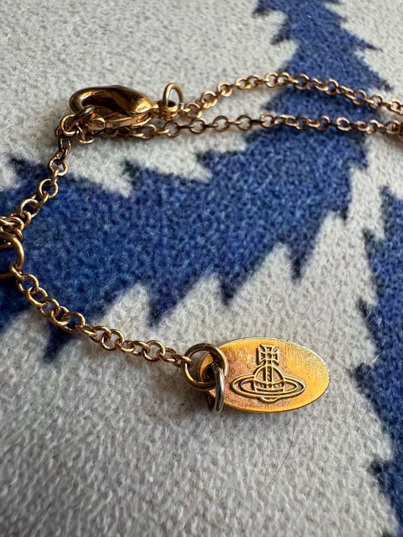 Vivienne Westwood Vivienne Westwood Vintage Pink Flat Saturn Necklace Size ONE SIZE - 8 Thumbnail