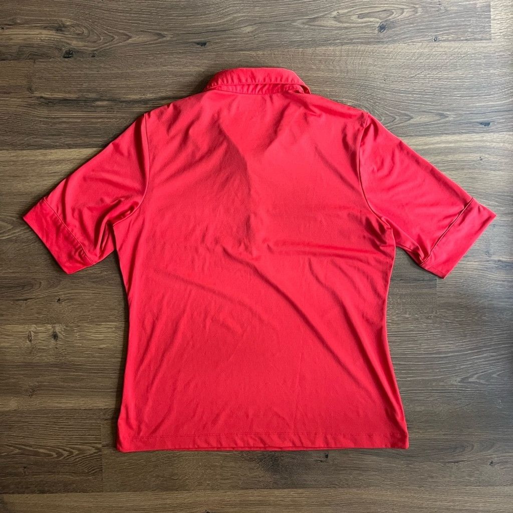 Greg Norman Greg Norman Short Sleeve PLAY Dry Red Polo – Size L ⛳ Size L / US 10 / IT 46 - 7 Thumbnail