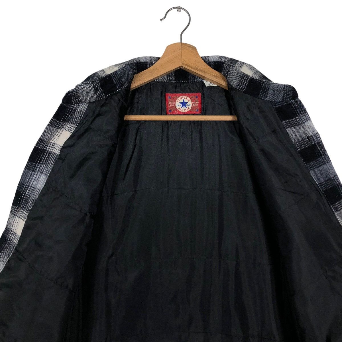 Flannel 🔥90’s Vintage Wool Flannel Jacket Converse USA Boston Mass Size US L / EU 52-54 / 3 - 11 Thumbnail