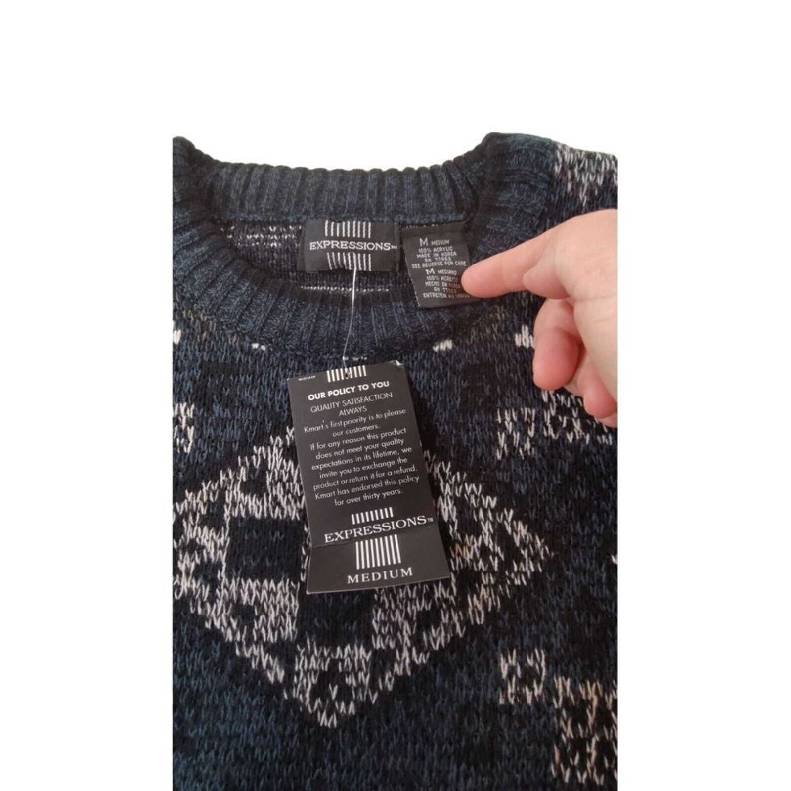Other Vtg 1989 Expressions Street Wise Grandpa Cosby Sweater Med Size US M / EU 48-50 / 2 - 7 Thumbnail