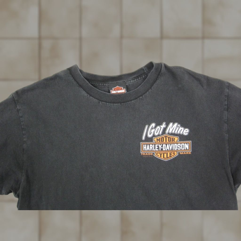Harley Davidson Harley-Davidson Shirt Mens L Black I Got Mine T-Shirt Logo Vintage: No Size US L / EU 52-54 / 3 - 1 Thumbnail