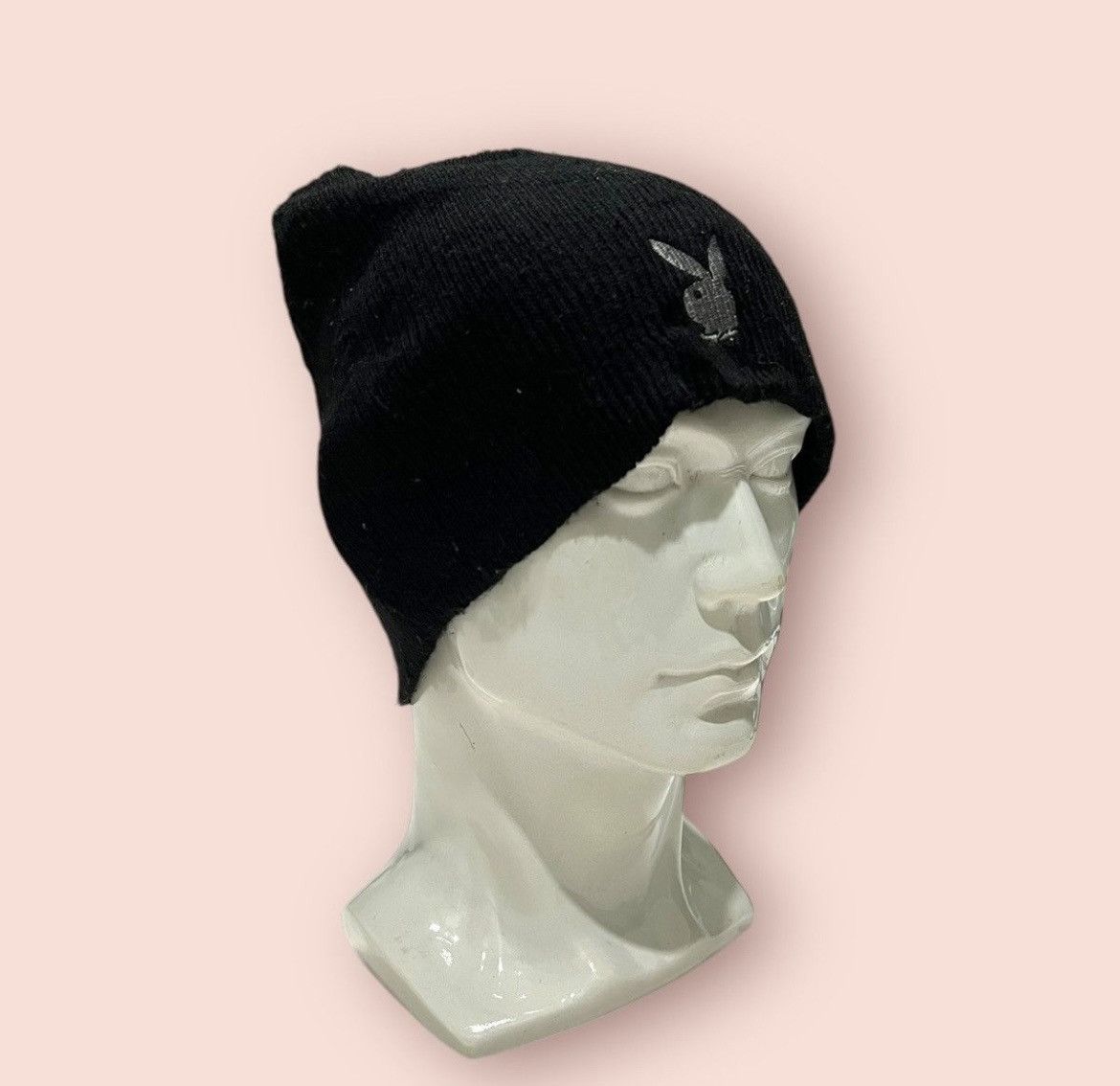 Playboy VINTAGE EMBROIDERED SMALL BUNNY LOGO PLAYBOY BEANIE Size ONE SIZE - 8 Thumbnail