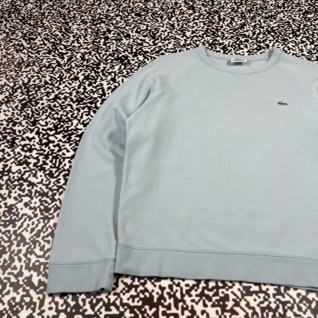 Lacoste Vintage Y2K Lacoste Retro Boxy Blue Sweater Casual Style Size M / US 6-8 / IT 42-44 - 3 Thumbnail
