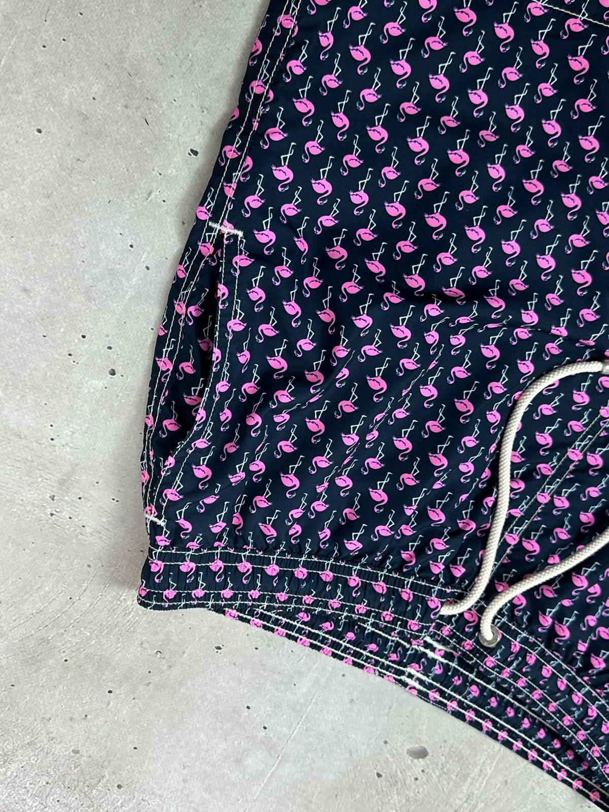 MC2 Saint Barth Mc2 Saint Barth Flamingo Printed Nylon Men’s Shorts Size US 30 / EU 46 - 4 Thumbnail