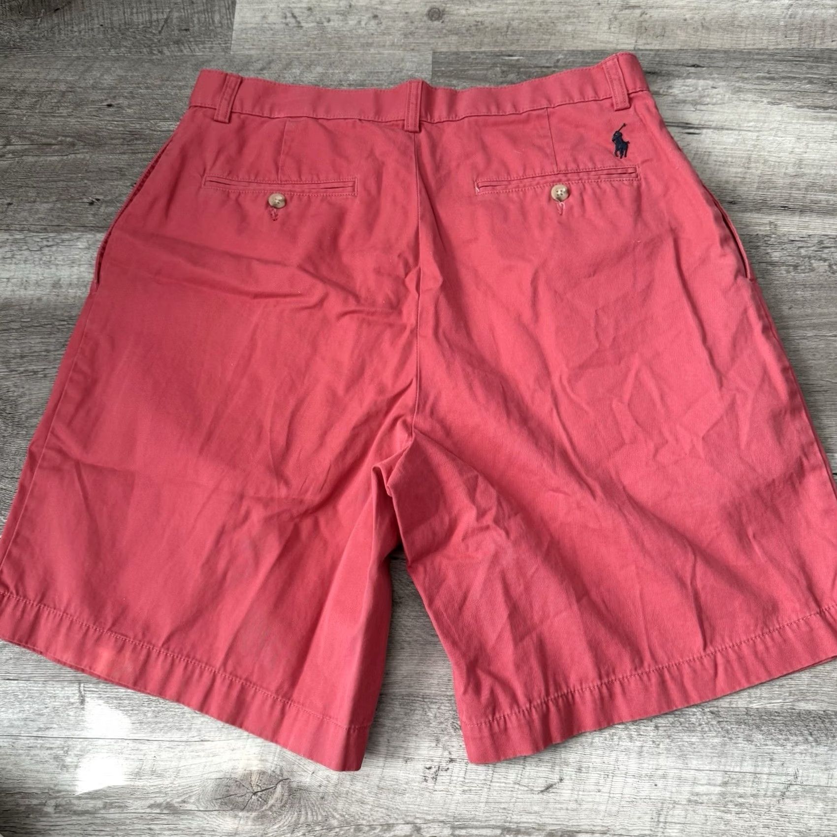 Polo Ralph Lauren Polo Ralph Lauren Mens 33 Tyler Pleated Soft Red Walking 100% Cotton Shorts Designer Preppy 90s Casual Size US XS / EU 42 / 0 - 3 Thumbnail