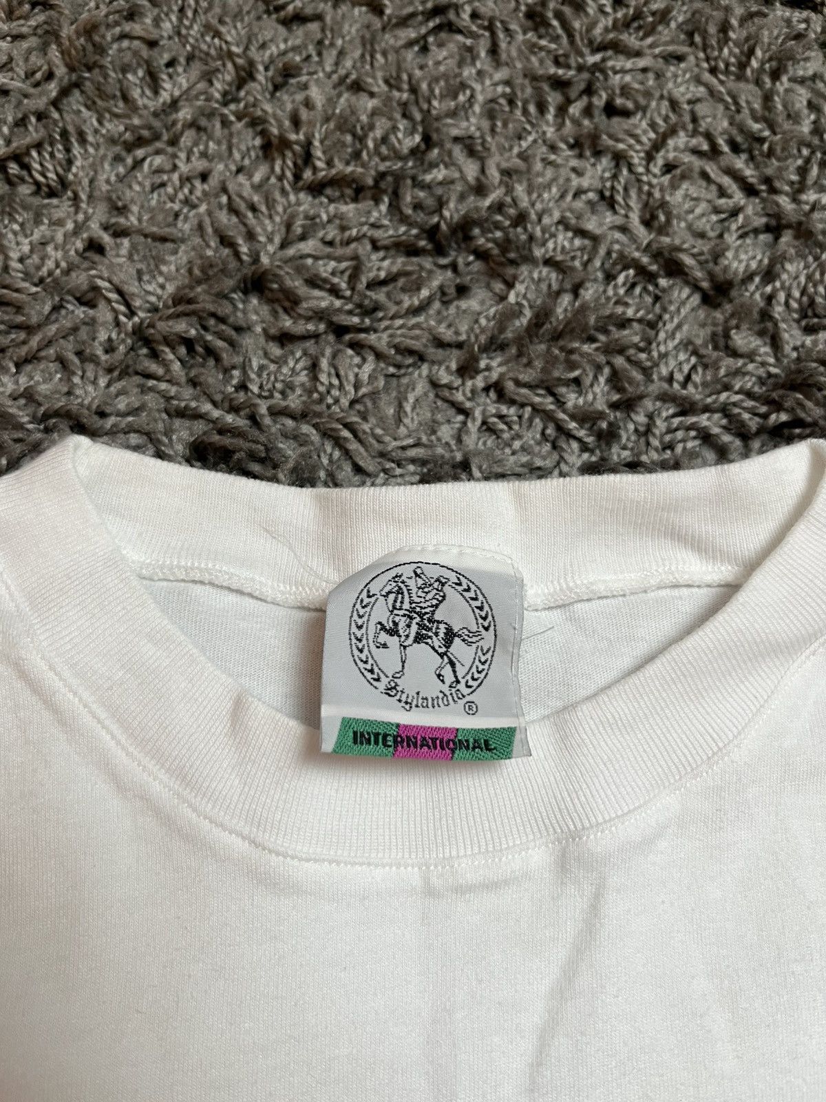 Vintage 90s Rare "Golden Triangle" Anti-Drug Graphic Tee White Size US L / EU 52-54 / 3 - 4 Thumbnail