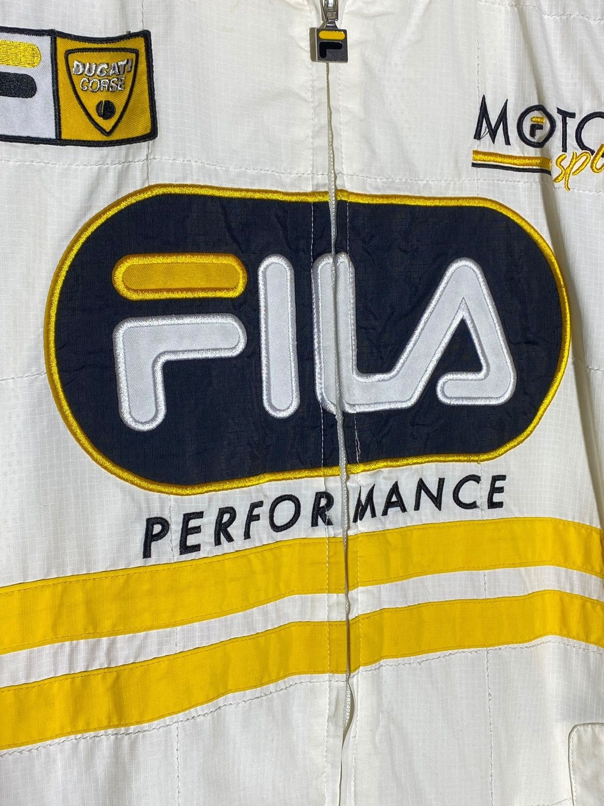 Fila Vintage Y2K Fila Ducati Force Rare Racing Moto Japan Jacket Size US XXL / EU 58 / 5 - 11 Thumbnail