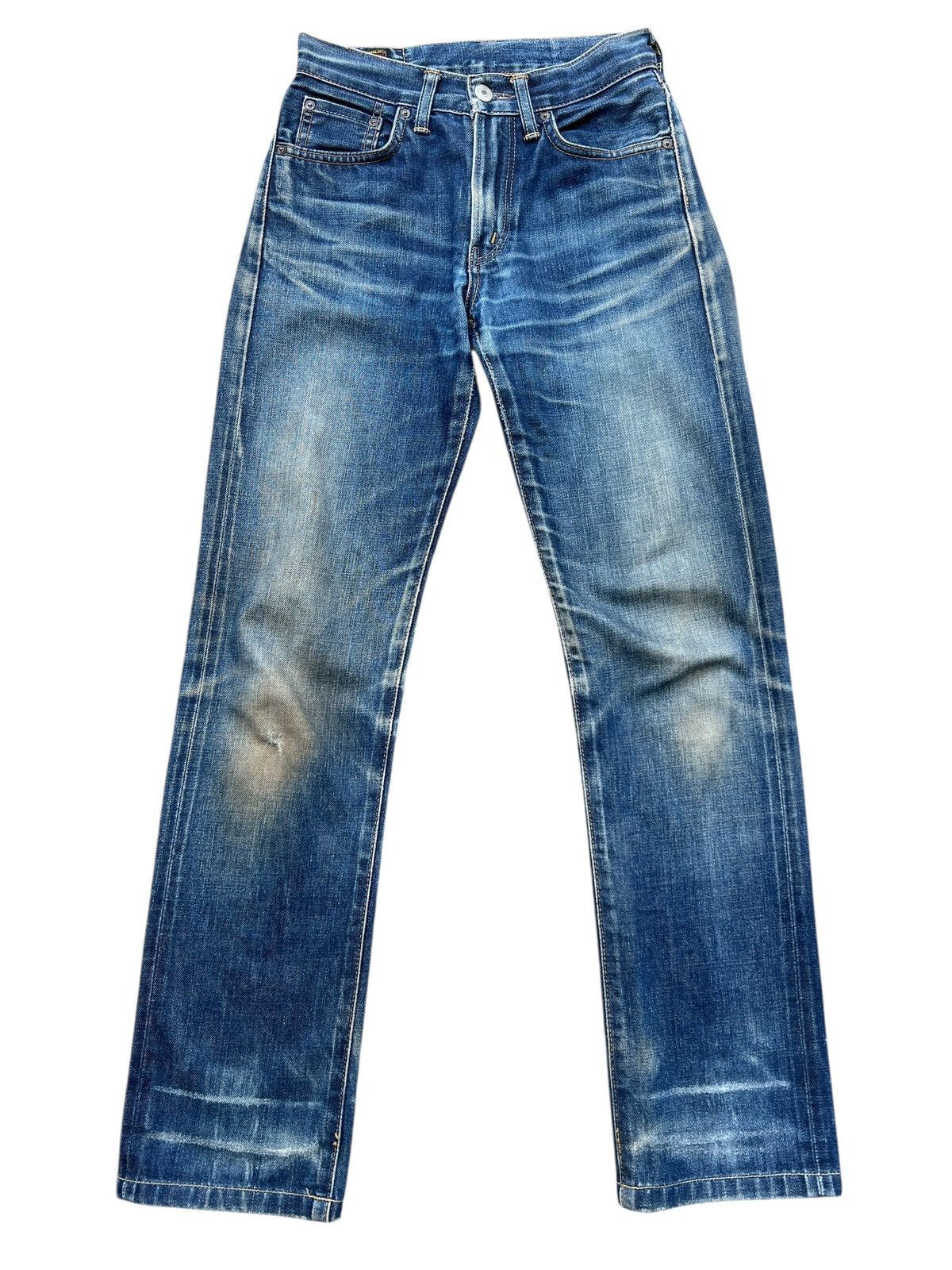 Vintage Vtg Something Edwin Distressed Selvedge Denim Jeans 26x29 Size 26" / US 2 / IT 38 - 2 Thumbnail