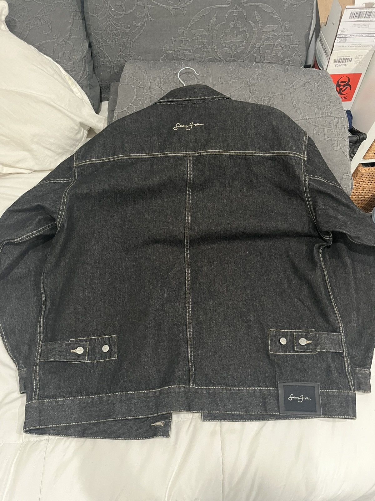 Sean John Black vintage denim jacket by Sean John Size US XL / EU 56 / 4 - 3 Thumbnail