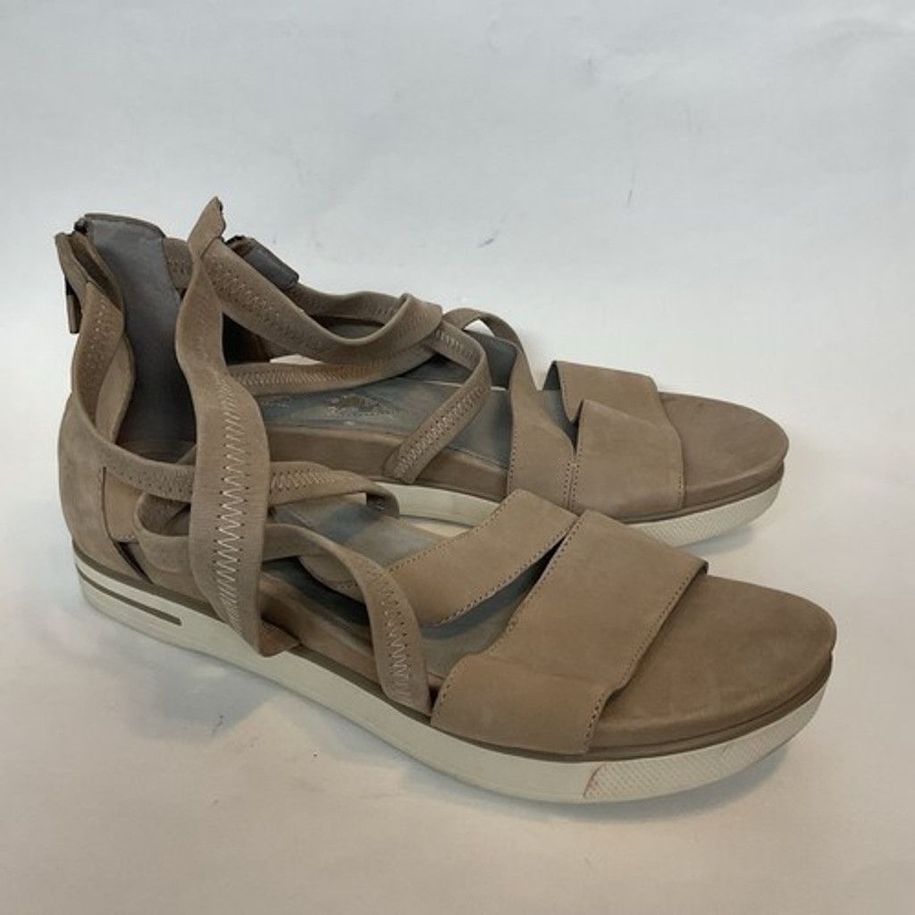 Eileen Fisher NWD Eileen Fisher Tan Zip Platform Sneaker Sandals Women 11 Size US 8 / IT 38 - 11 Thumbnail