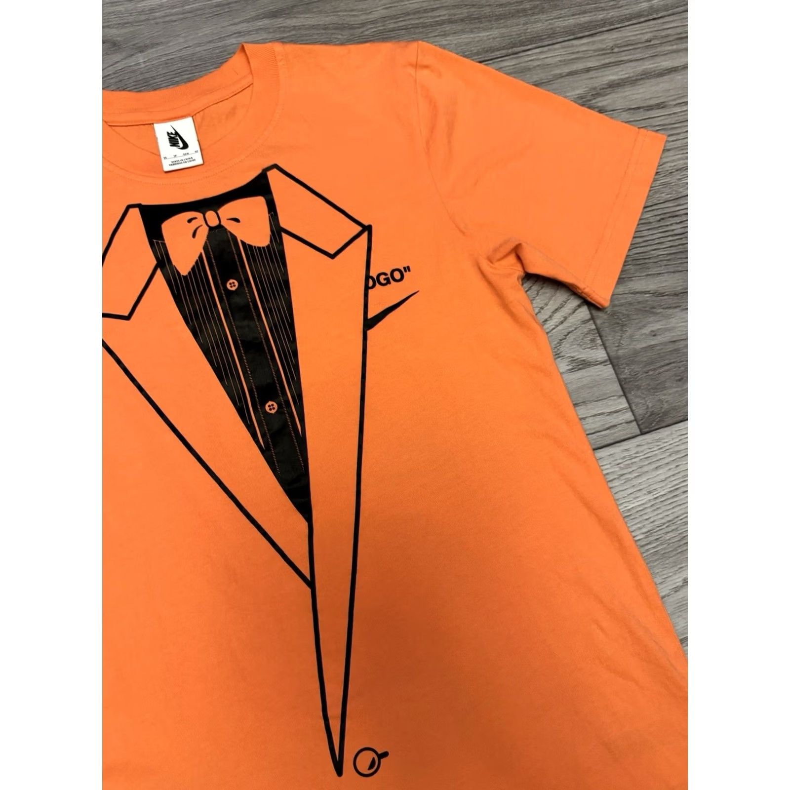Nike VINTAGE Nike x Off-White NRG A6 T-Shirt 'Wild Mango' XS Men's Orange NRG A6 T-Shirt Off-White Nike XS Mens Size US XS / EU 42 / 0 - 5 Thumbnail