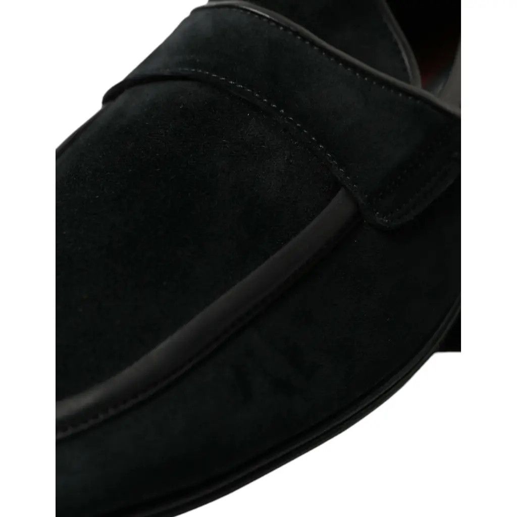 Dolce & Gabbana o1y0125 Velvet Loafers in Black Size US 6 / EU 39 - 7 Thumbnail