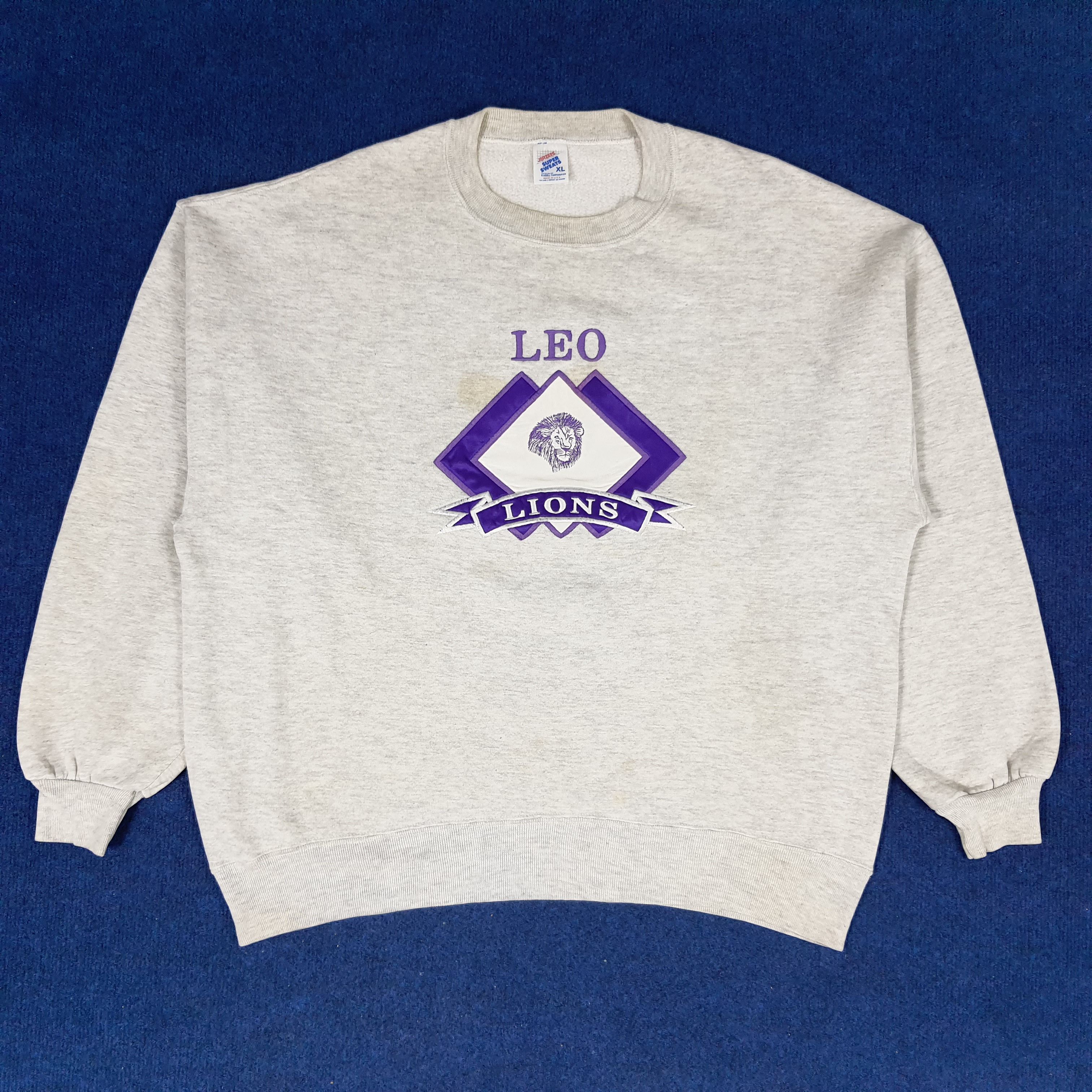 Vintage Vintage LEO Lions American Club Sweatshirts Size US XL / EU 56 / 4 - 1 Thumbnail